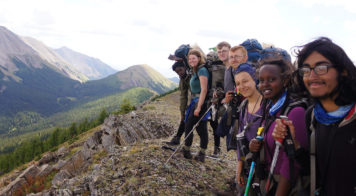 Rocky Mountain Youth hiking on Ridge